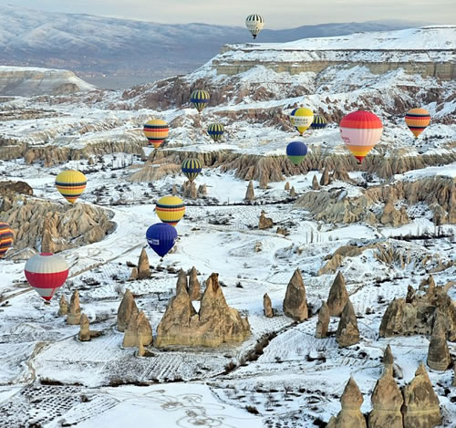 Зимние прогулки на воздушных шарах
